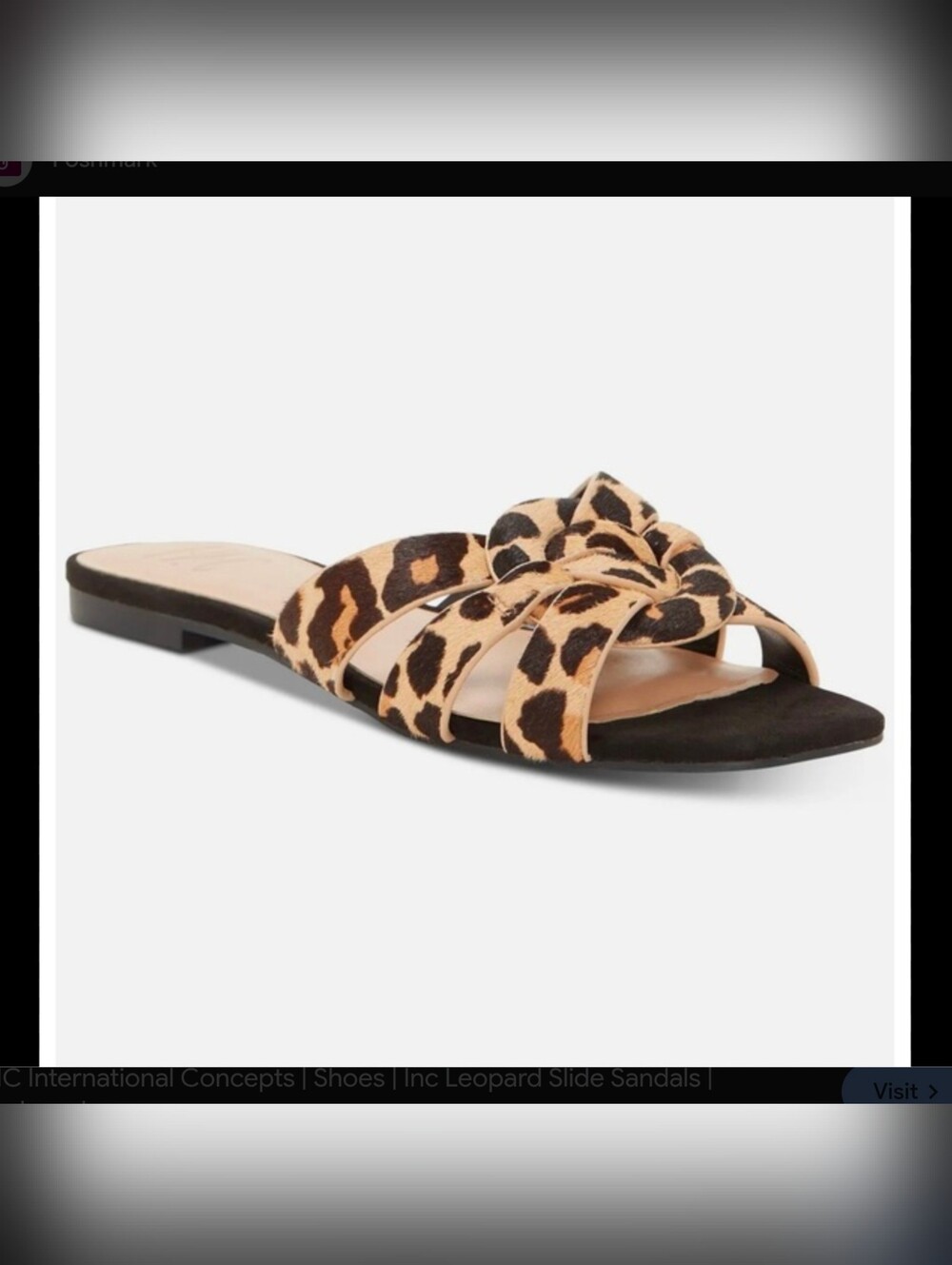 INC International Concepts Gargi Slide Sandals Size 8